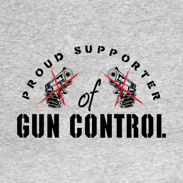 Proud supporter of gun control (balck) by nektarinchen